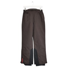 Prada Linea Rossa Vintage Brown Quilted Ski Pants Y2K