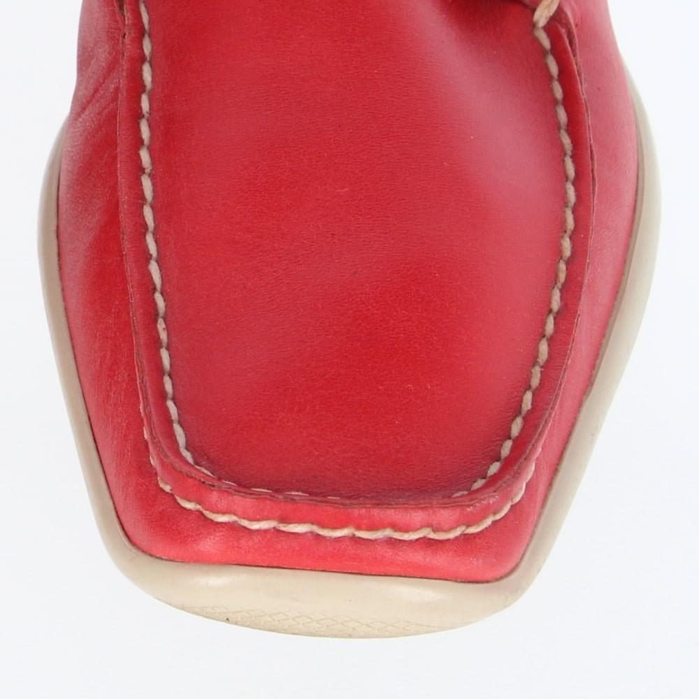Prada Linea Rossa Vintage leather 90s boat loafers For Sale 4