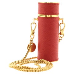 Prada Lipstick Case on Chain Saffiano Leather