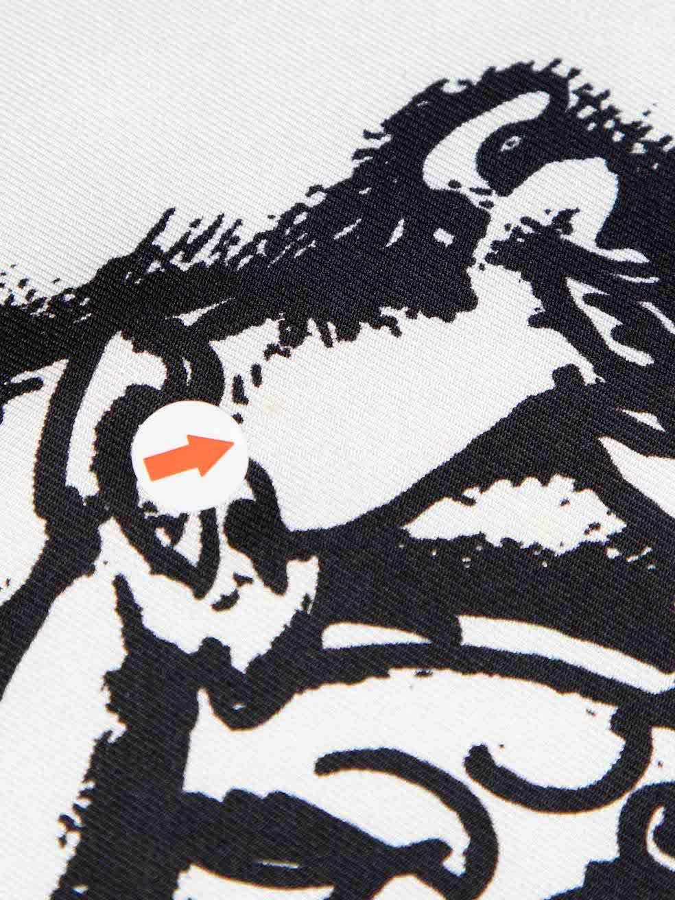 Women's Prada Lipstick Pattern Silk Square Scarf