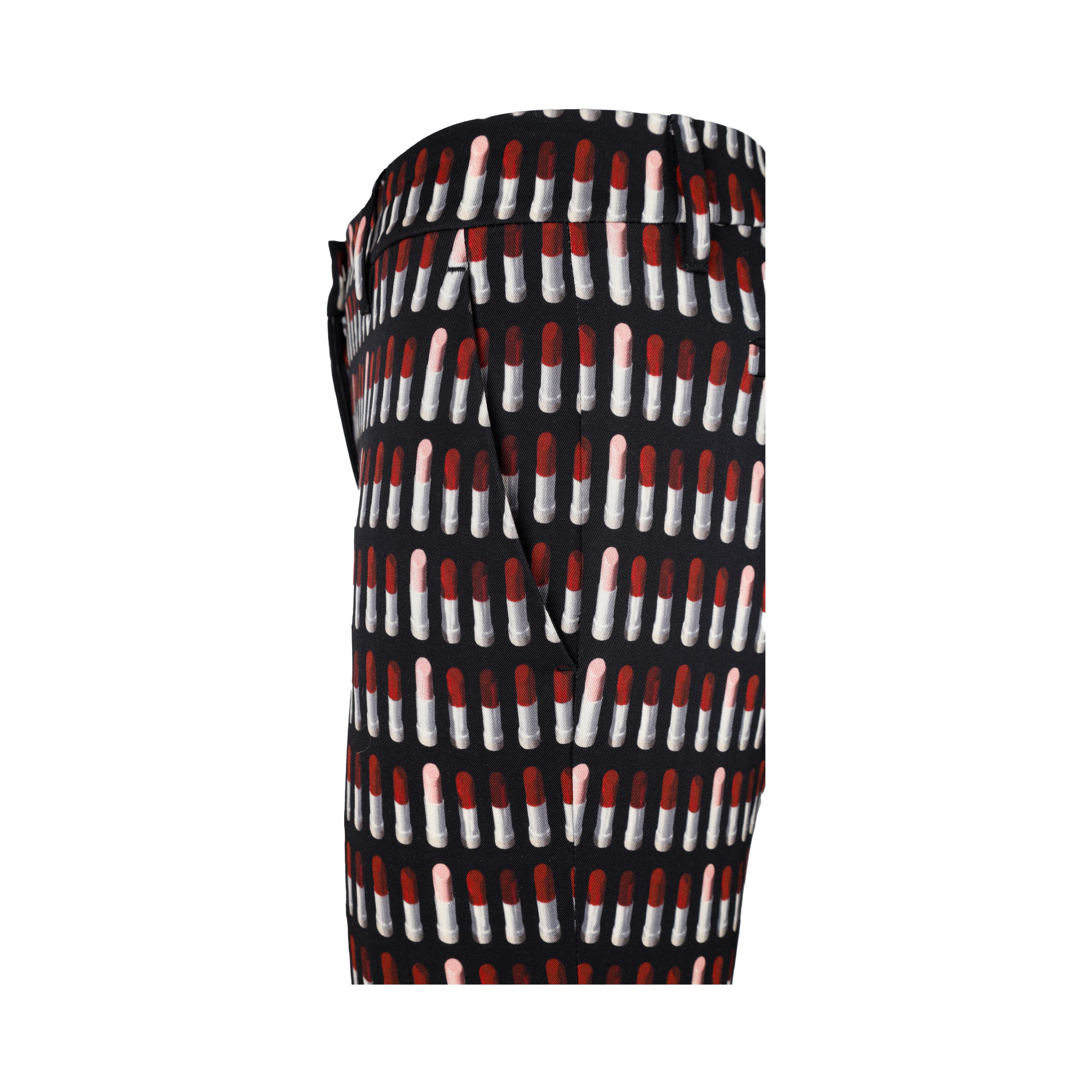 Prada Lipstick Printed Pants For Sale 1