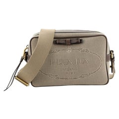 Used Prada Logo Camera Bag Canvas Small