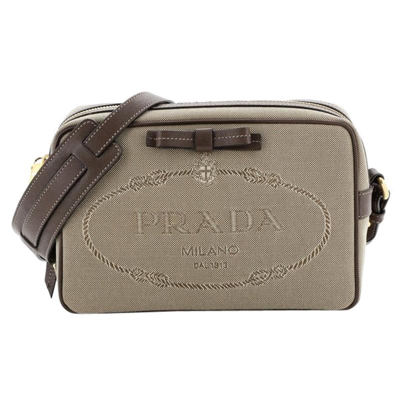 Prada Logo Camera Bag Canvas Small - ShopStyle