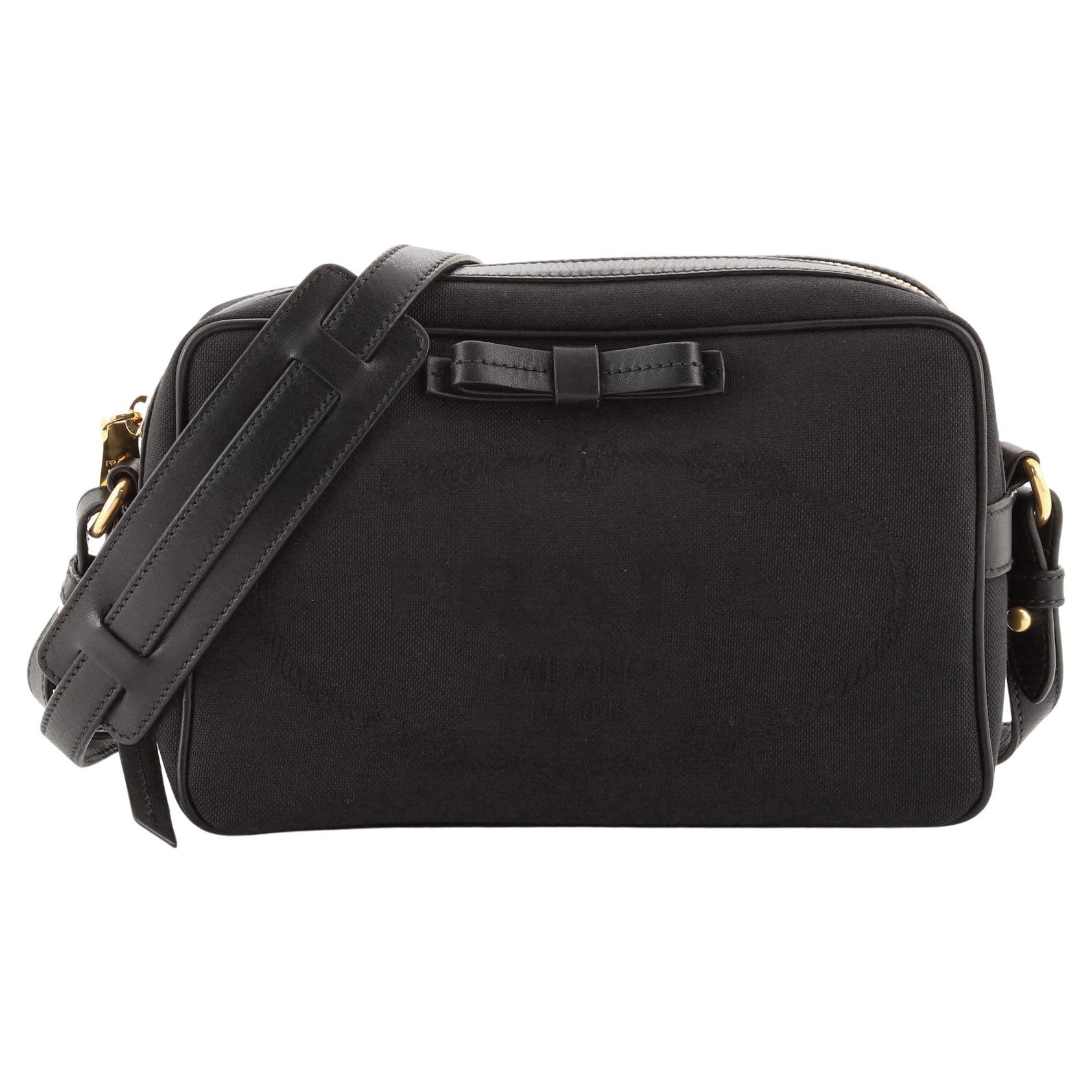 Prada Double Zip Camera Bag Vitello Phenix Medium at 1stDibs