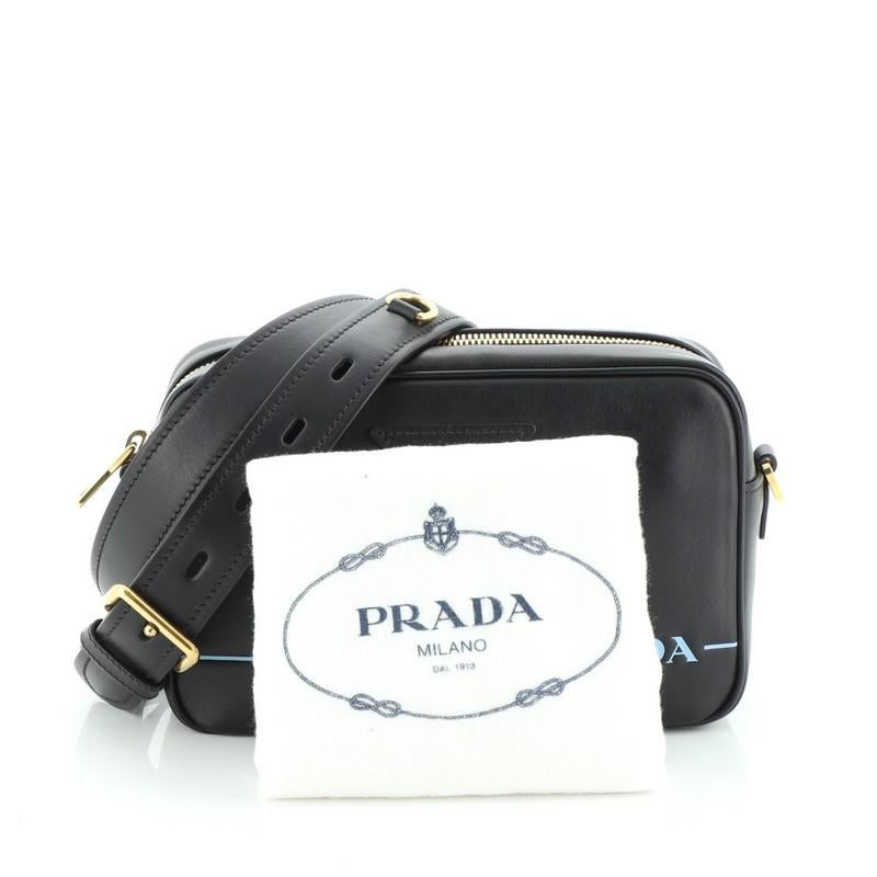 Prada Logo Camera Bag City Calf Medium at 1stDibs