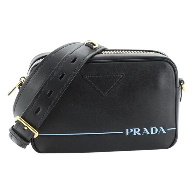 Authentic! Prada Light Calf Black Crossbody Bag.