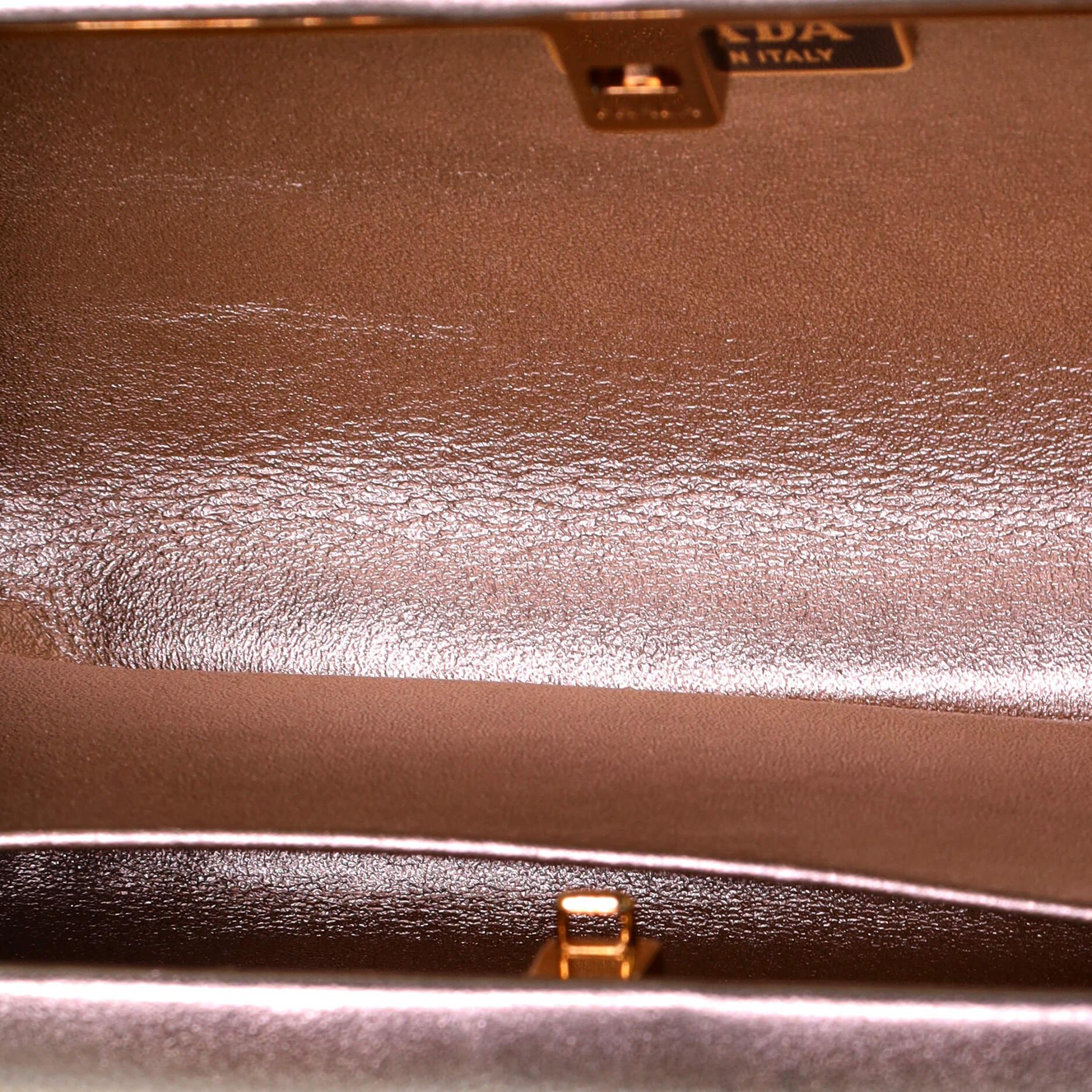 Women's or Men's Prada Logo Convertible Chain Box Clutch Leather