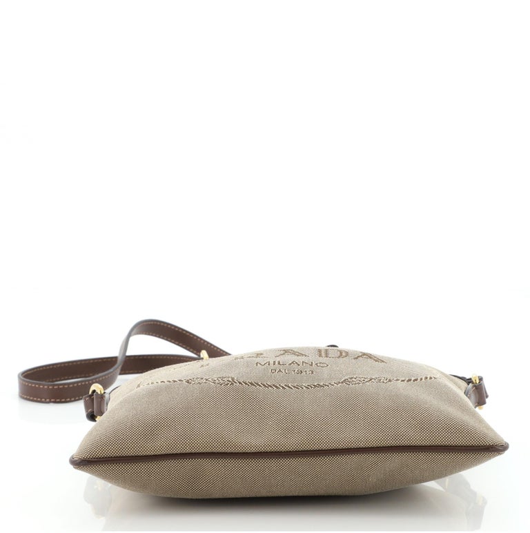 Prada Logo Double Zip Crossbody Bag Canvas at 1stDibs prada cloth