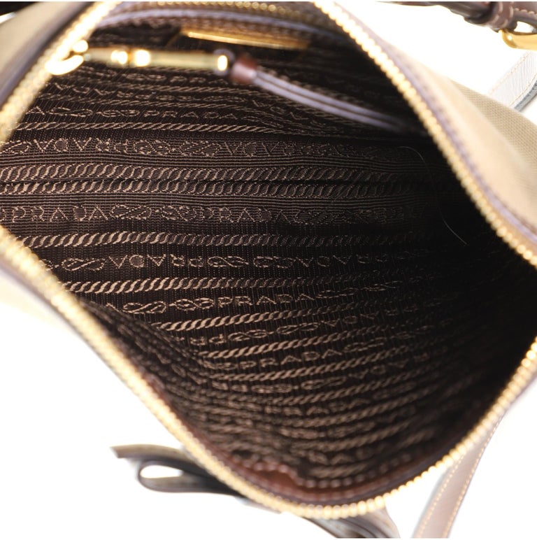 Prada Logo Double Zip Crossbody Bag Canvas at 1stDibs prada cloth