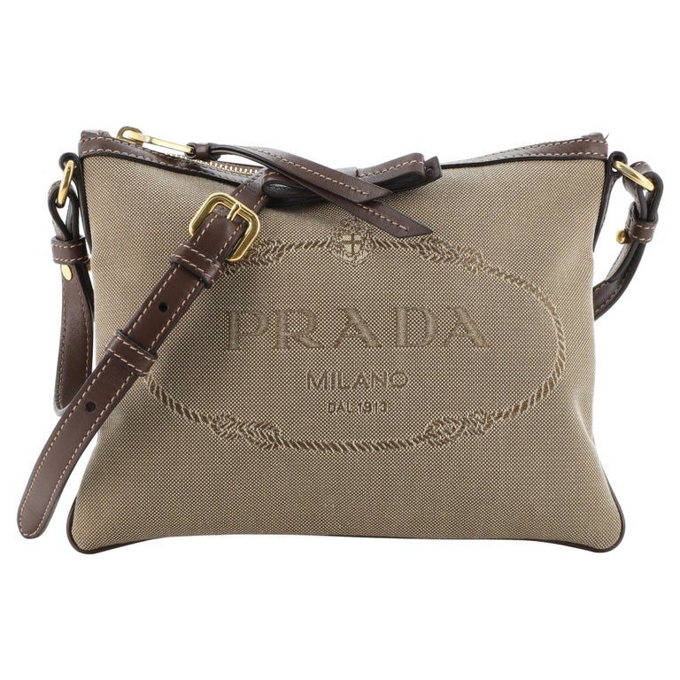 Prada Logo Double Zip Crossbody Bag Canvas at 1stDibs | prada cloth  crossbody bag, prada canvas crossbody bag, canvas prada crossbody bag