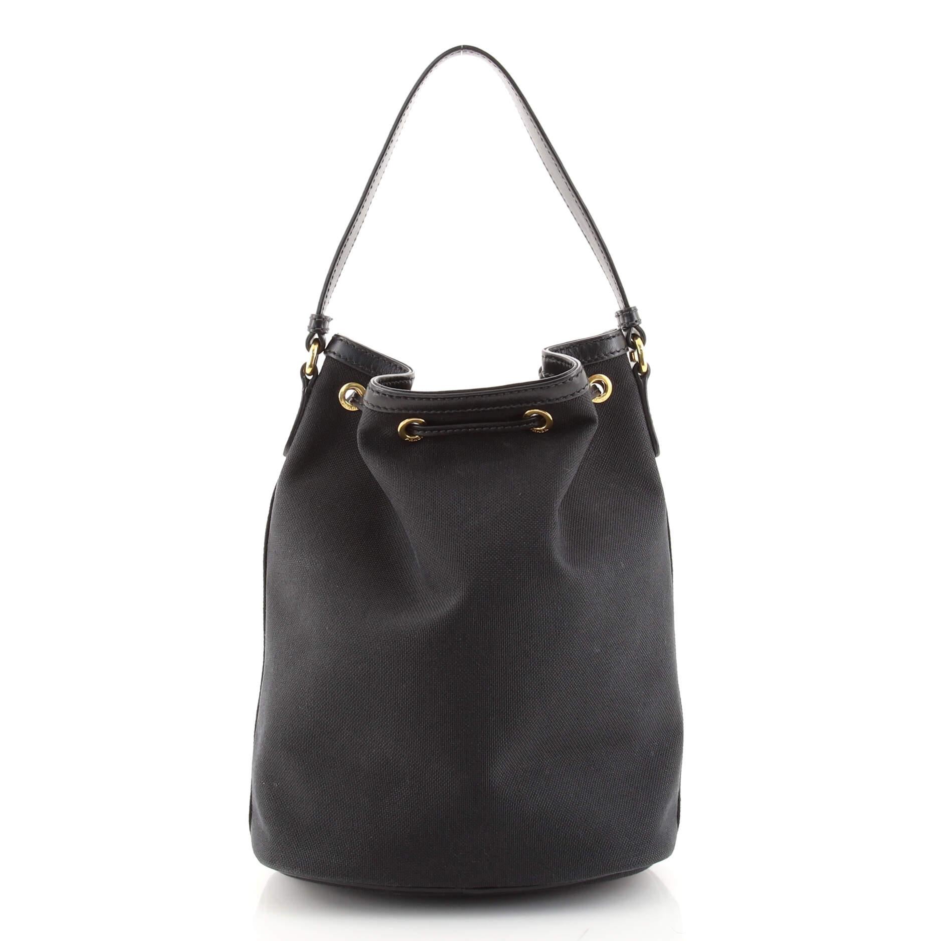 prada crossbody bucket bag