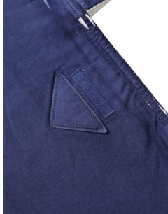 Prada Logo Jersey Fabric Shoulder Bag — Blue