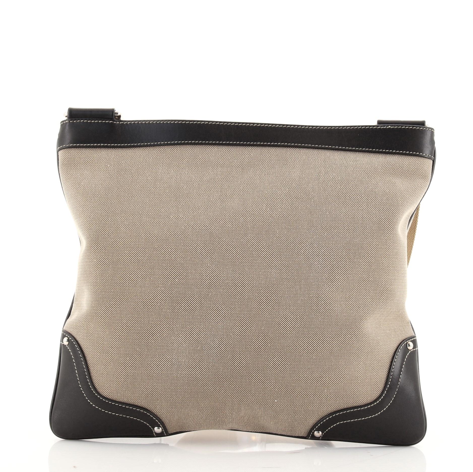 prada canvas messenger bag