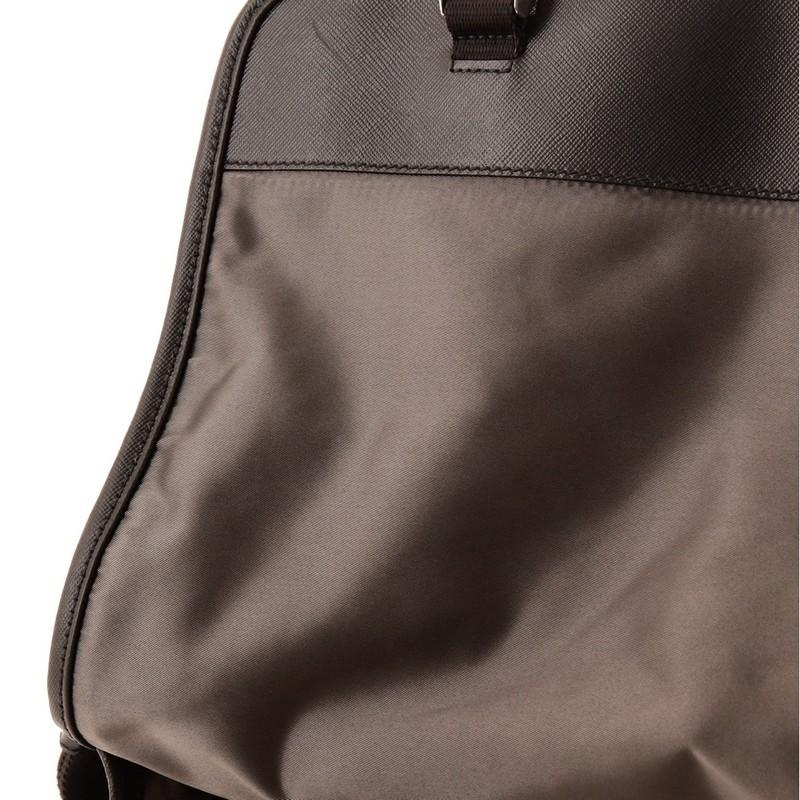 Black Prada Logo Messenger Bag Tessuto Medium