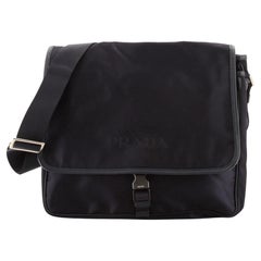 Prada Logo Messenger Bag Tessuto Medium