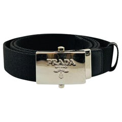 Ceinture en nylon avec logo Prada