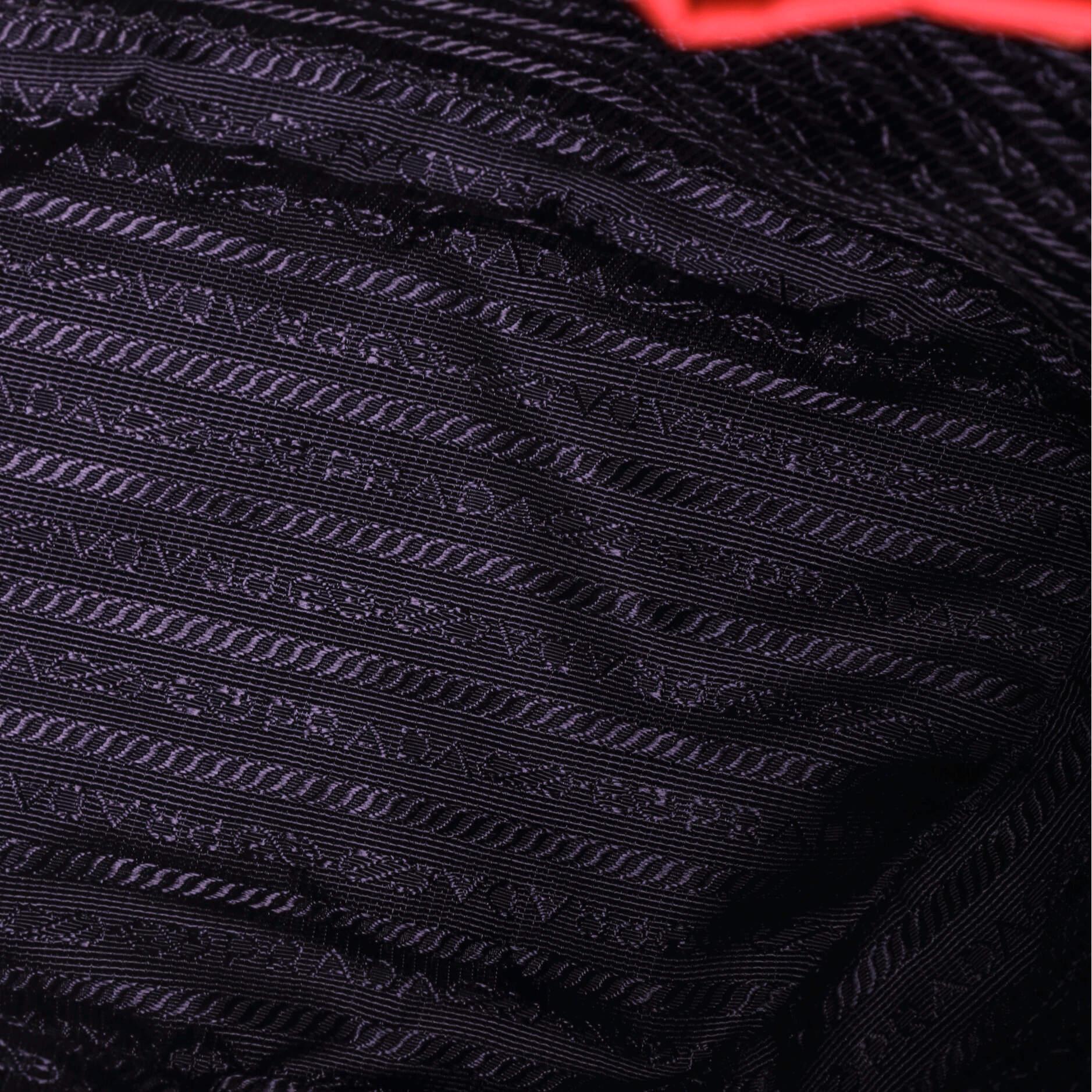 Prada Logo Panel Backpack Tessuto with Saffiano Leather 1