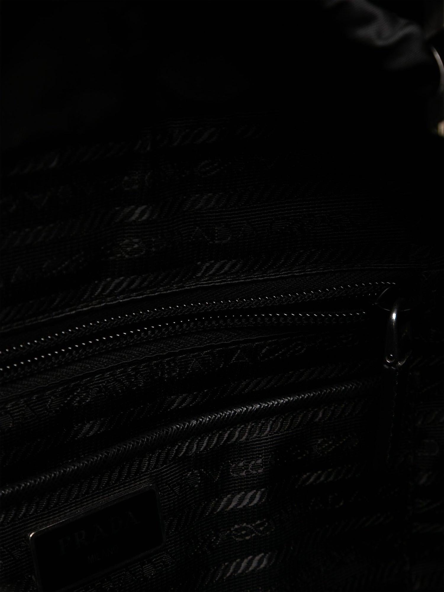 Prada Logo Patch Backpack In Good Condition For Sale In London, GB