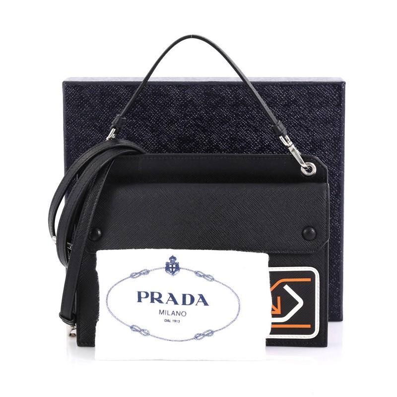 prada logo patch mini bag