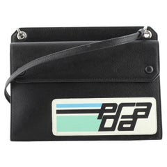 Prada Logo Patch Crossbody Bag Saffiano Leather Mini