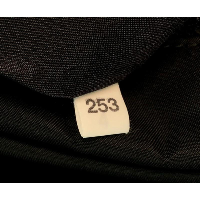 Black Prada Logo Patch Technical Flap Messenger Bag Tessuto Large