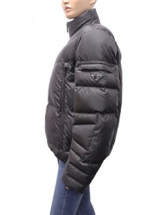 Prada Logo-Plaque Puffer Jacket Size IT 48