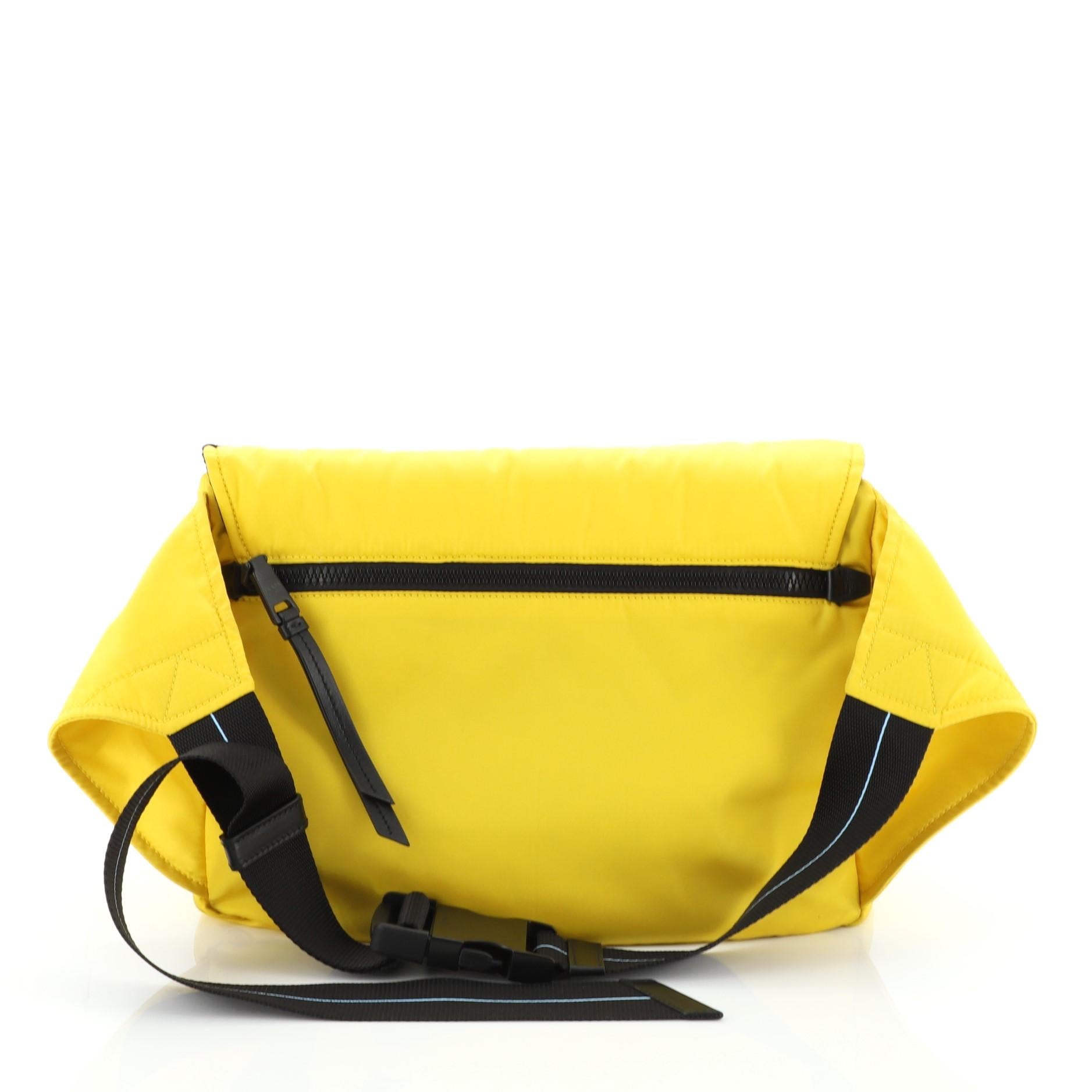 prada messenger bag yellow