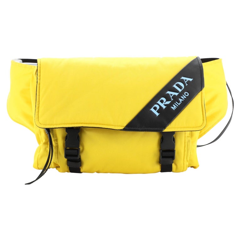 Prada Logo Stripe Messenger Bag at 1stDibs