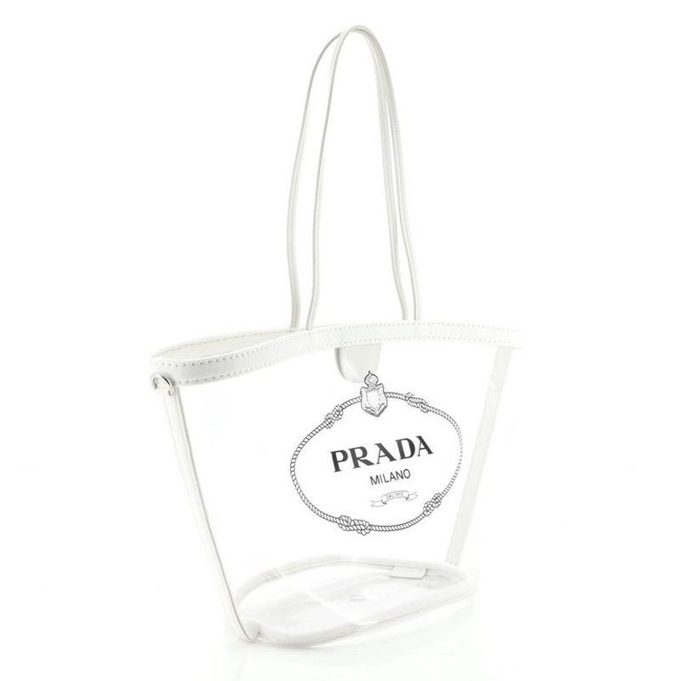 Prada Logo Tote PVC at 1stDibs