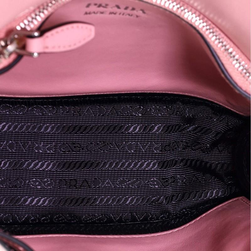 Prada Logo Turnlock Envelope Shoulder Bag Leather In Good Condition In NY, NY