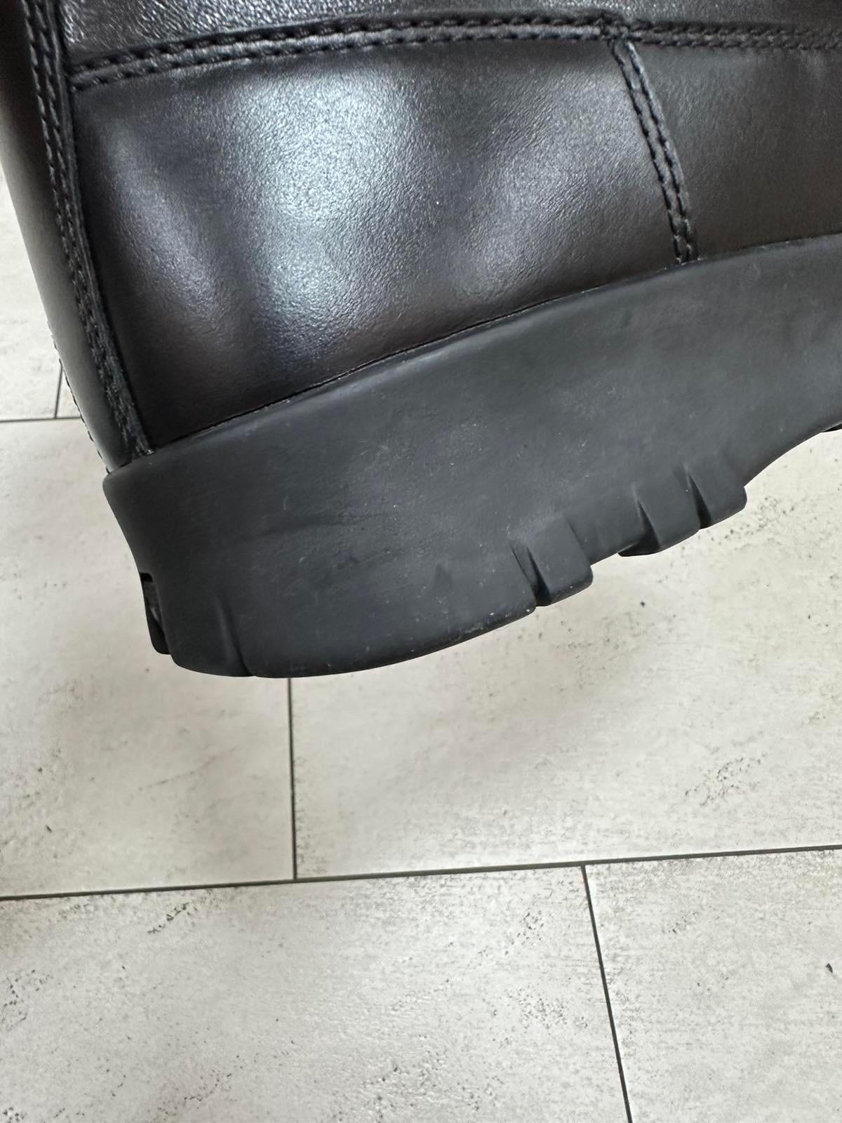 Prada Low Wedge Leather Boots For Sale 1