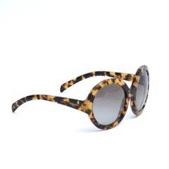 Gafas de sol Prada Lunettes Solaire Oversize Ecaille de Tortue Maxi Round en caja