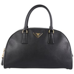 Prada Lux Bowler Bag Saffiano Leather Medium