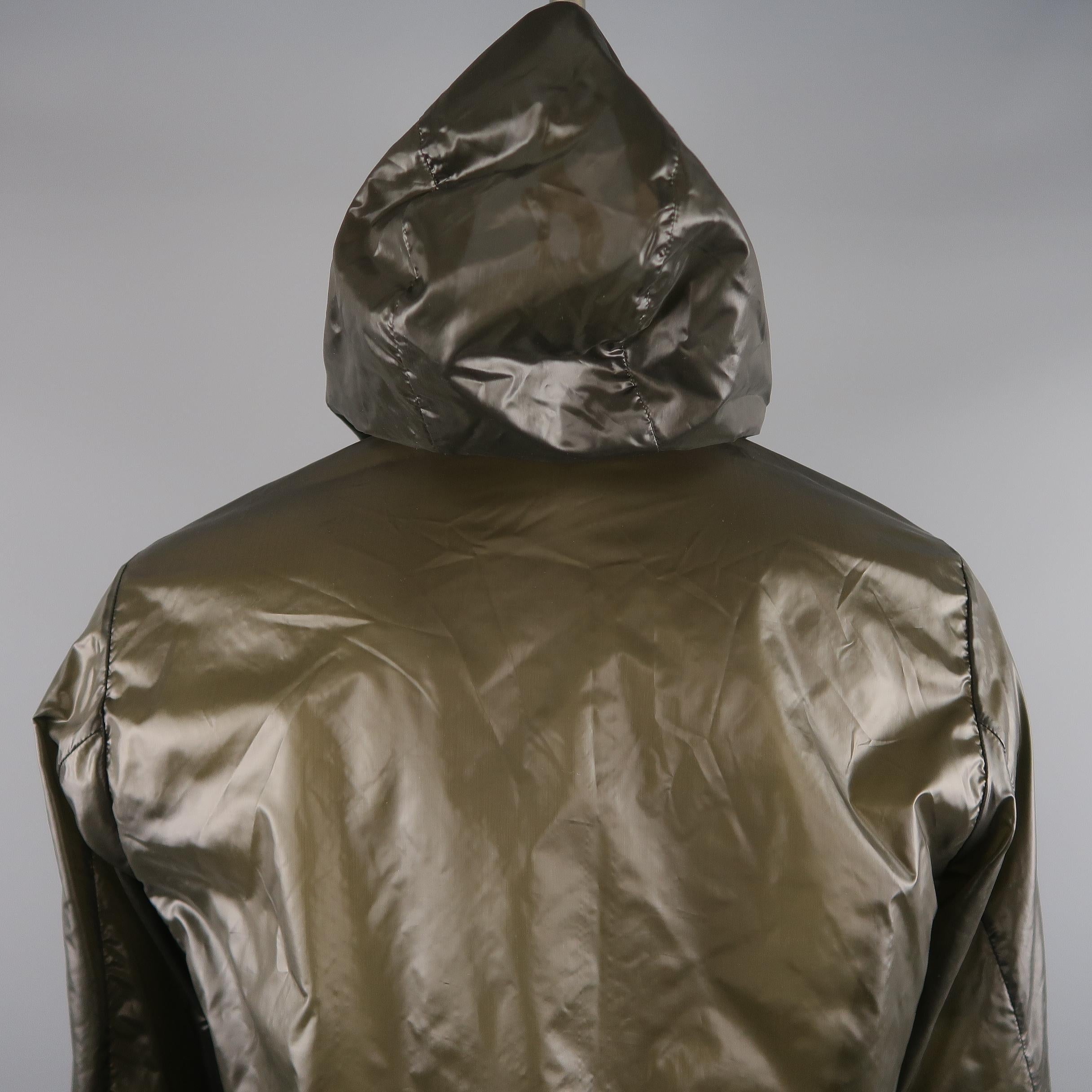 Black PRADA M Charcoal Polyamide Jacket