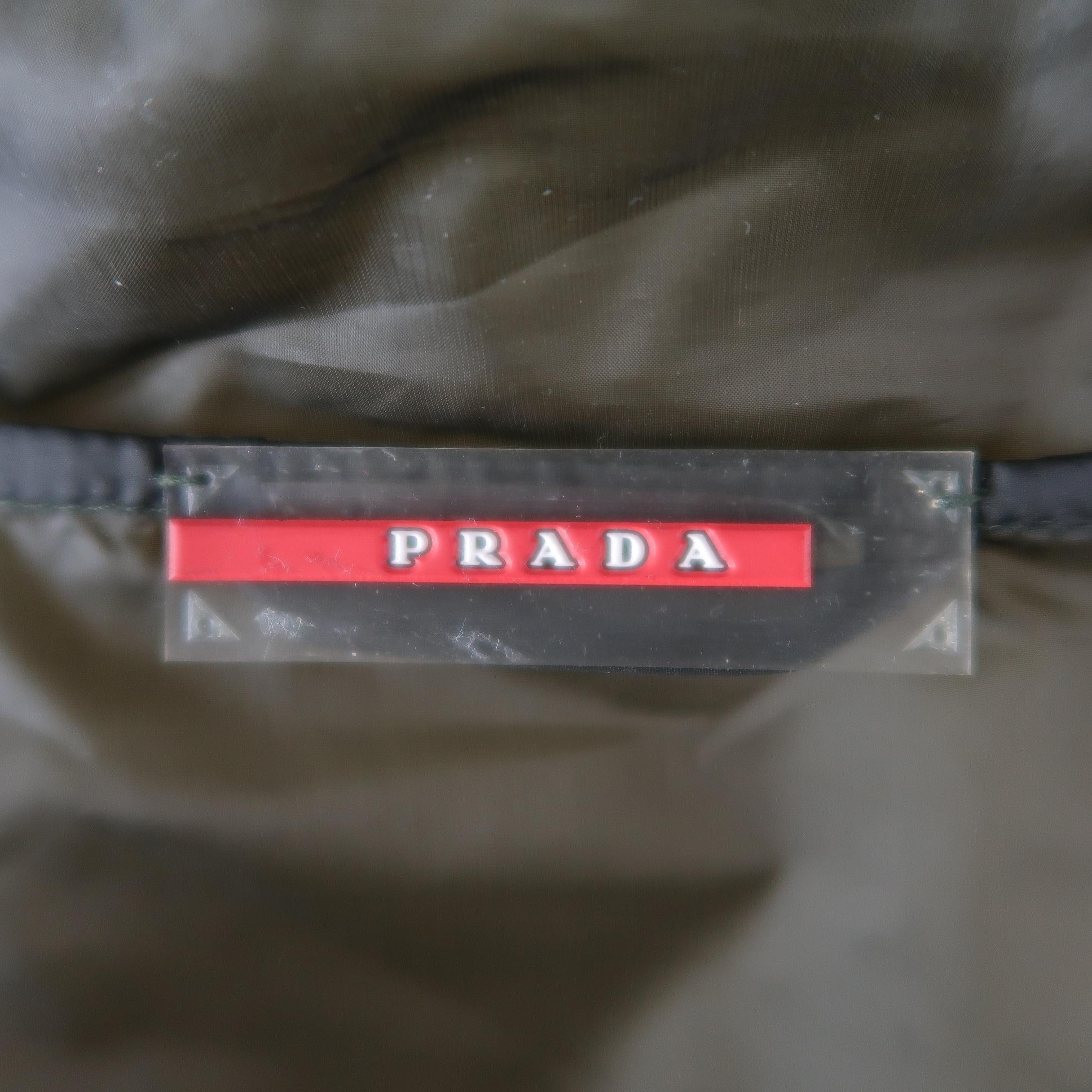 Men's PRADA M Charcoal Polyamide Jacket