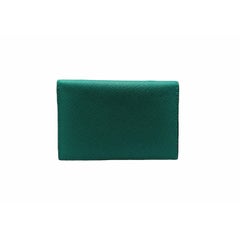 Prada Mango Saffiano Lux Leather Card Holder