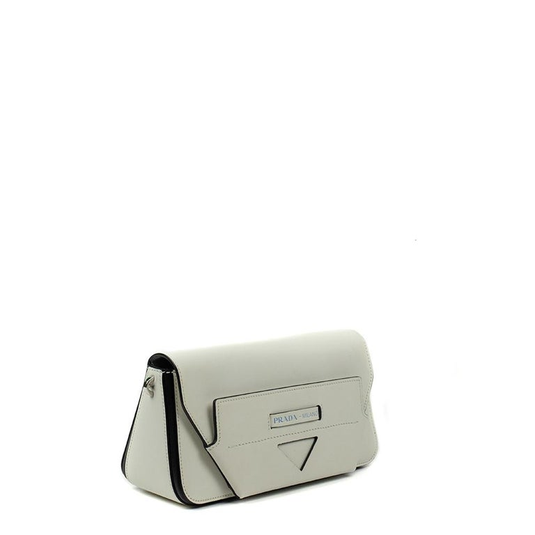 PRADA Manuelle Shoulder bag in White Leather at 1stDibs