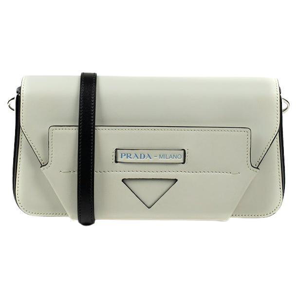 PRADA Manuelle Shoulder bag in White Leather at 1stDibs