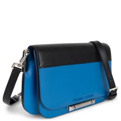 PRADA Marea blue & black City Calf leather 2019 SYBILLE Shoulder Bag
