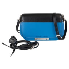 PRADA Marea blue & black City Calf leather 2019 SYBILLE Shoulder Bag