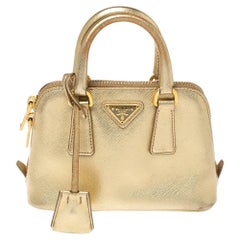 Prada White Saffiano Leather Mini Shoulder Bag at 1stDibs