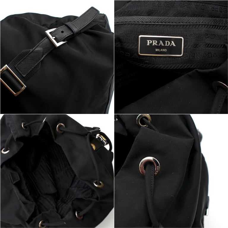 Prada Medium Nylon Backpack in Black For Sale at 1stDibs prada nylon