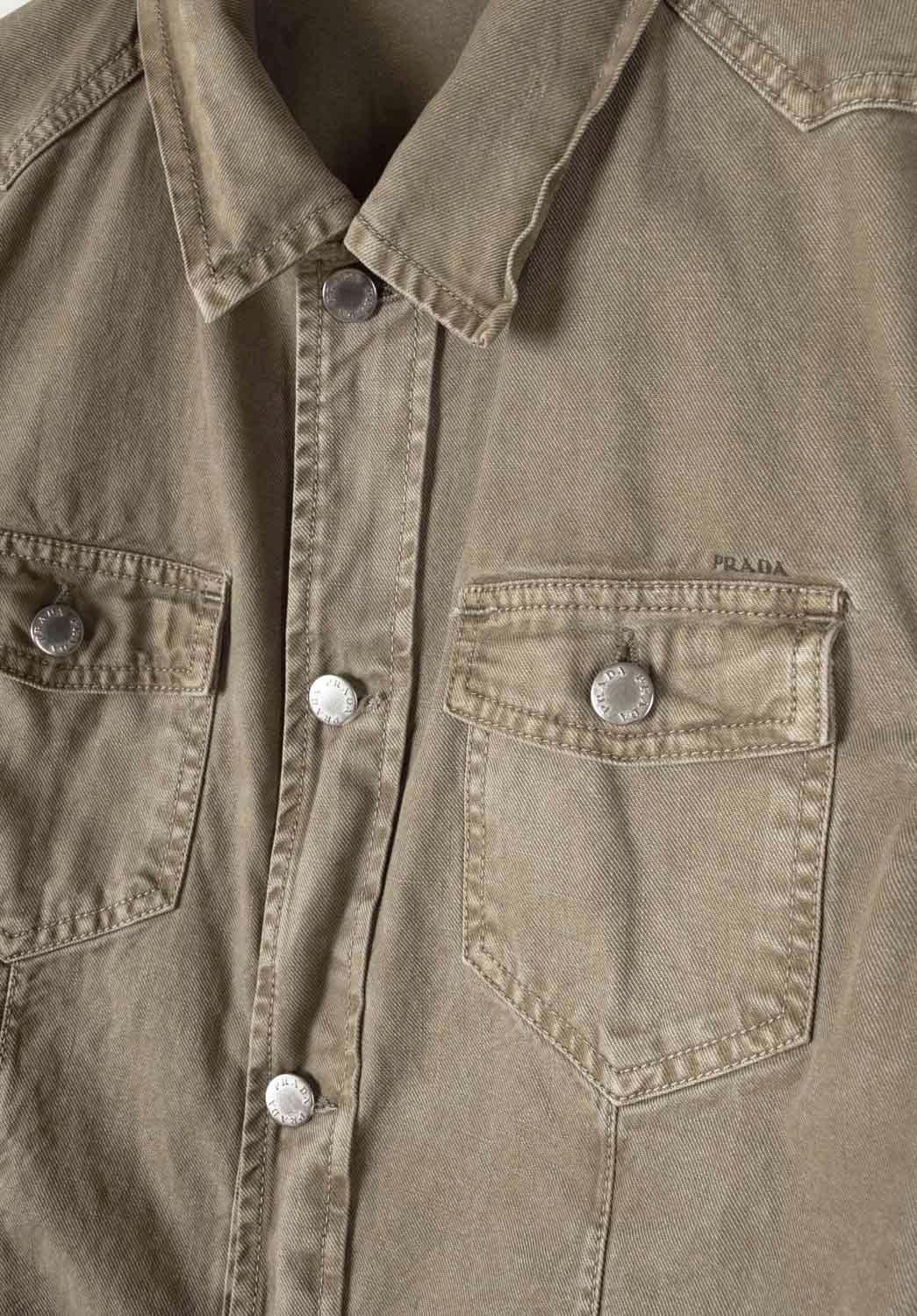 Chaqueta vaquera Prada Hombre Talla IT52/Grande, S1324 Marrón en venta