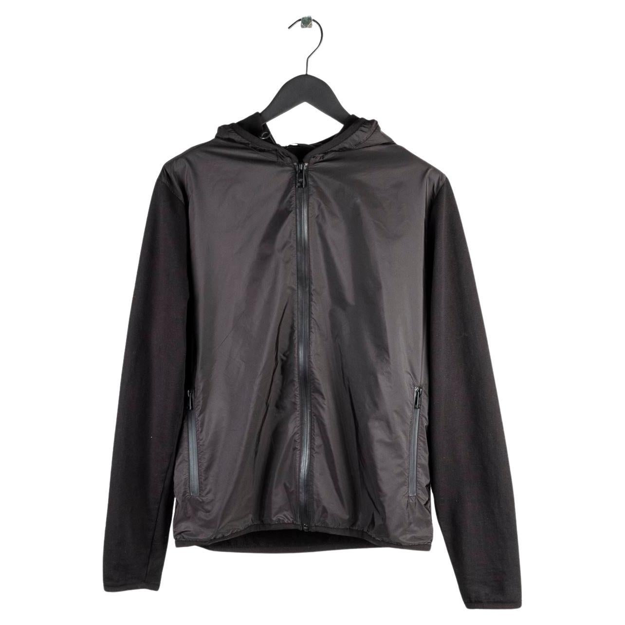 Prada Men Jacket Light Zipped Hooded Size XXL, S705 For Sale