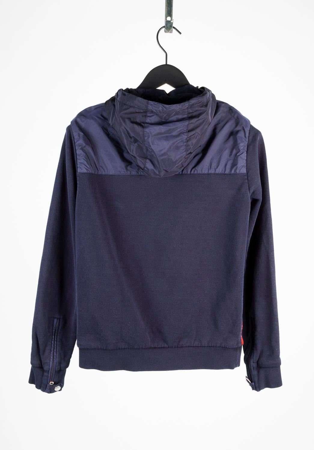  Prada Homme Veste Sweatshirt Light Zippée Hooded Taille M, S662 en vente 1