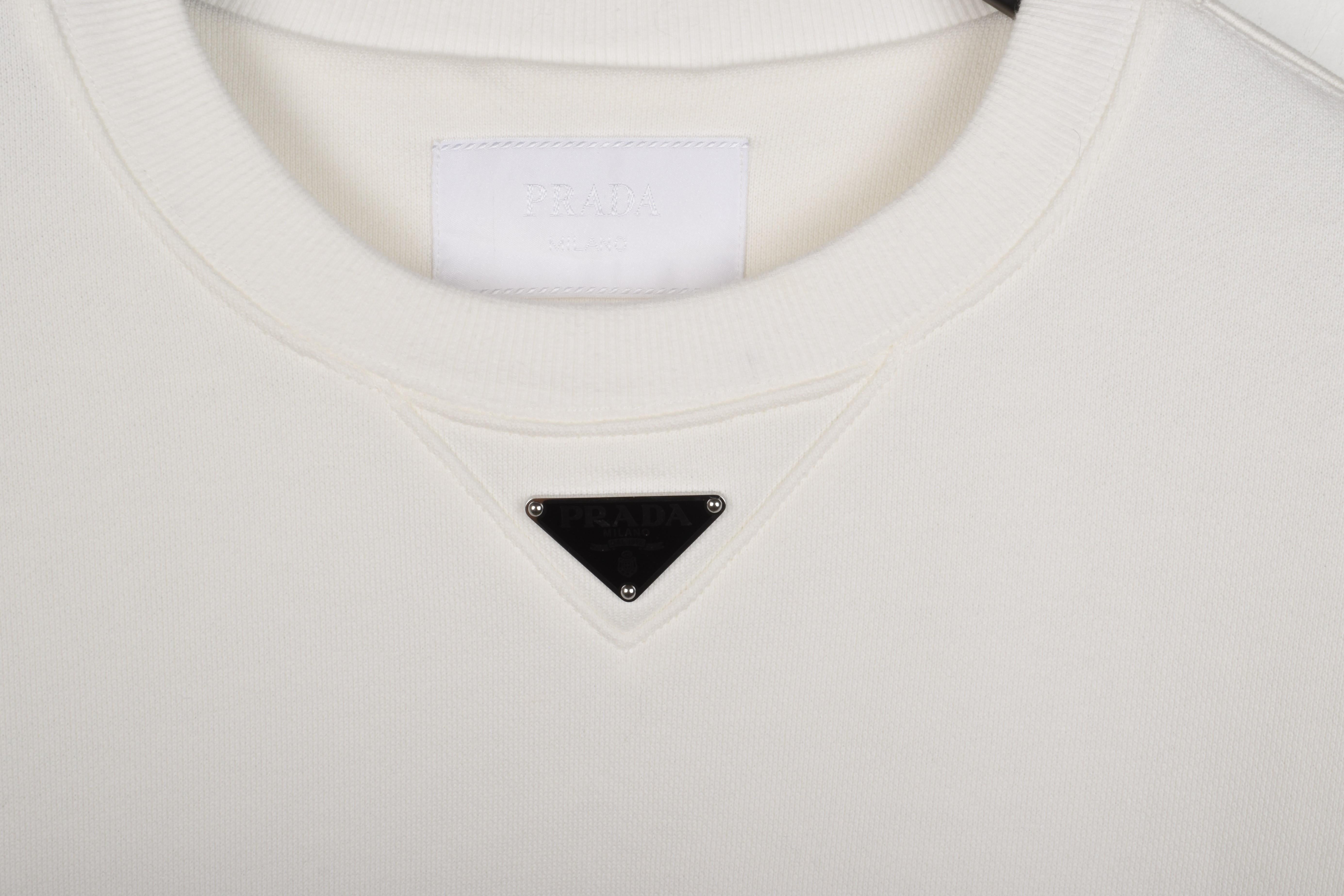 Prada Hombre Sudadera Jumper Logo Oversized Talla M, S1479 en venta 2