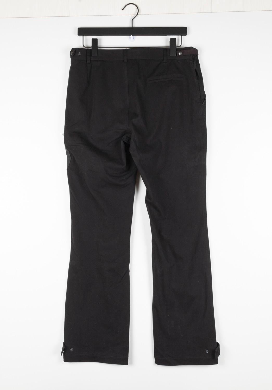 Gray Prada Men Pants Casual Cargo Wide leg, adjustable Size 50/L, S1309 For Sale