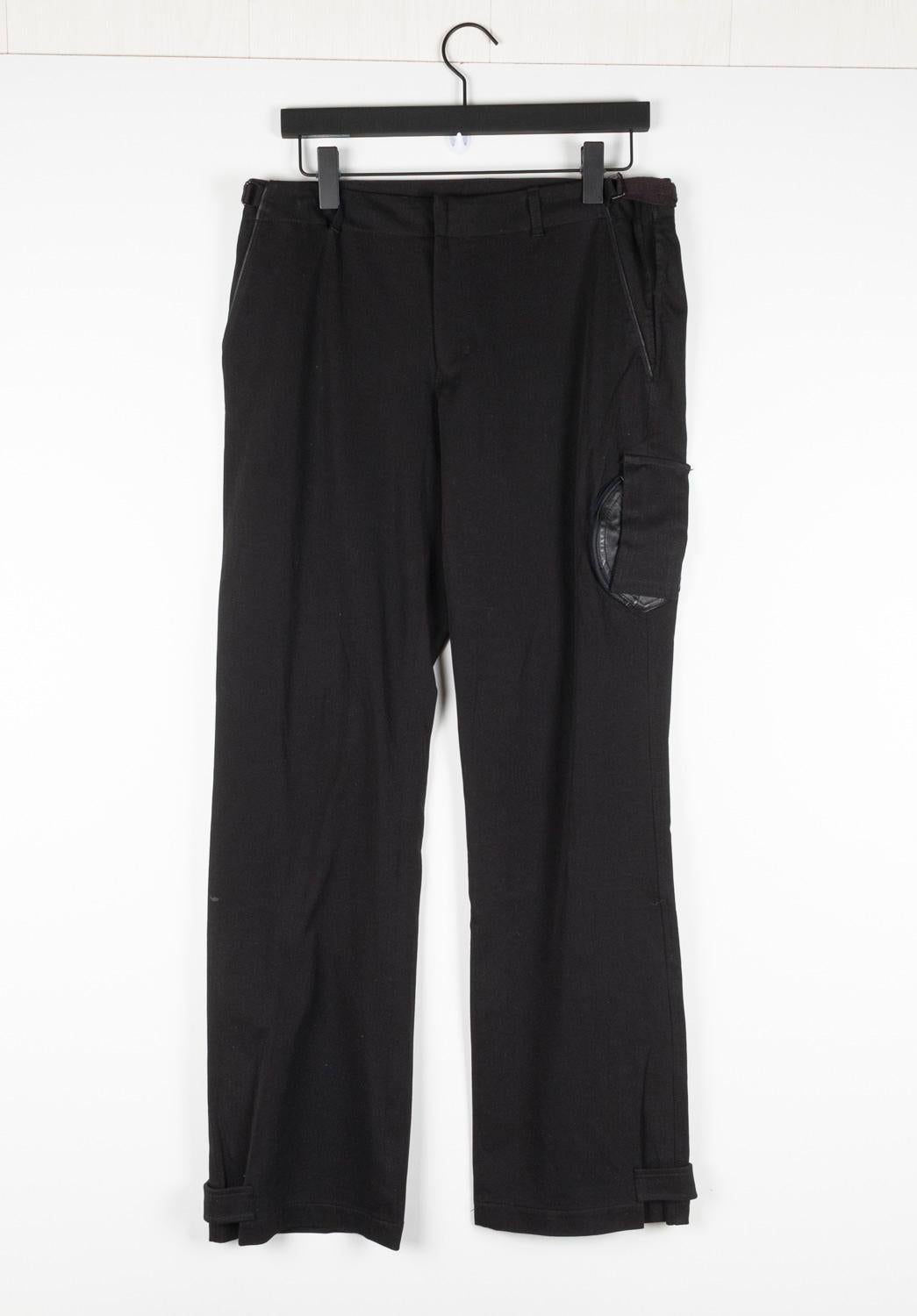 Prada Men Pants Casual Cargo Wide leg, adjustable Size 50/L, S1309 For Sale