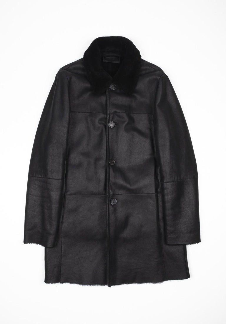 Prada Shearling Coat - 6 For Sale on 1stDibs | prada mens