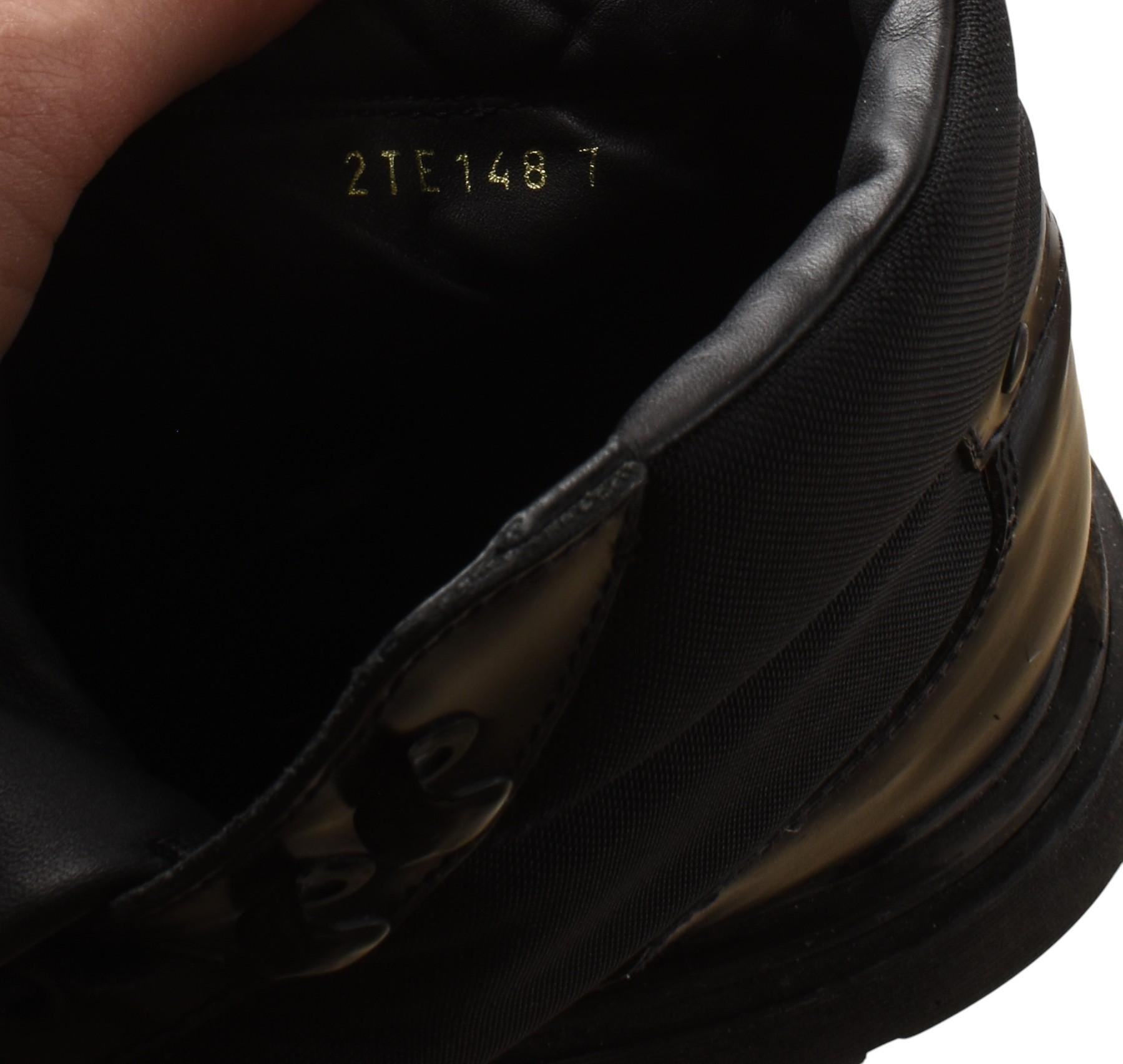 Prada Men Shoes Boots High Top Leather Shoes, UK7 EUR41, USA8 In Good Condition For Sale In Kaunas, LT